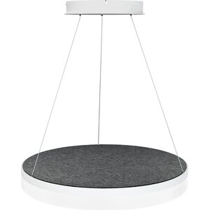 Valaisin Grönlund Kattovalaisin Acoustic Circulo Ø60cm LED 36W 4000K Tummanharmaa