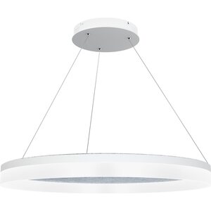 Valaisin Grönlund Kattovalaisin Acoustic Circulo Ø80cm LED 48W 4000K Vaaleanharmaa