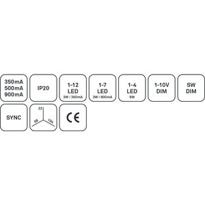 Saas Instruments LED-liitäntälaite Highline 1-10V IP20 DIM