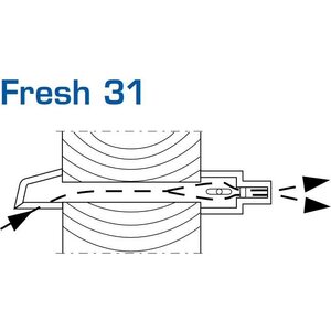 Fresh Korvausilmaventtiili F31 valkoinen rakoventtiili