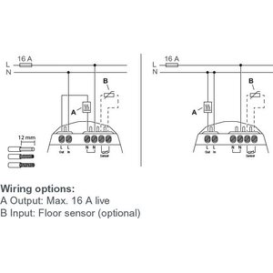 Schneider Electric Yhdistelmätermostaatti Wiser Exxact black