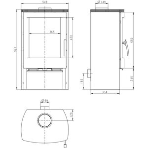 Valmistakka Alvesta II 8kW black