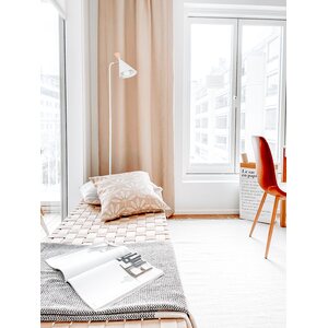 Sessak Lighting Adam lattiavalaisin mattavalkoinen / vaalea puu E27 Max. 15W IP20