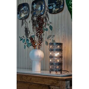 Sessak Lighting Pöytävalaisin Maya antiikkimessinki