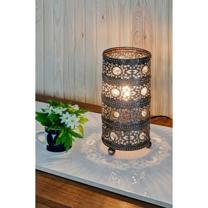 Sessak Lighting Pöytävalaisin Maya antiikkimessinki