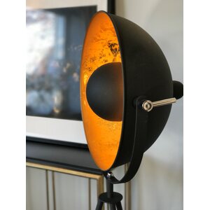 Sessak Lighting Lattiavalaisin Captain Mini musta kulta