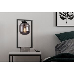 Sessak Lighting Dixton pöytävalaisin Savunharmaa E27 Max. 40W IP20