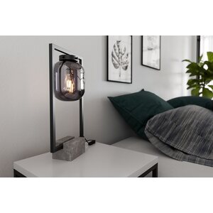 Sessak Lighting Dixton pöytävalaisin Savunharmaa E27 Max. 40W IP20