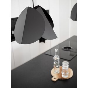 Sessak Lighting Lehmus design-riippuvalaisin mattamusta