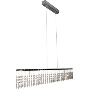 Valaisin Grönlund Valore -kristallitankokruunu 100cm, 5x3W LED