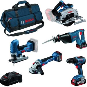 Bosch AKKUKONESARJA BOSCH 18V 3X4,0AH 5-OSAINEN, LAUKKU