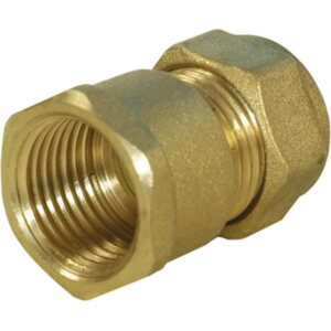Puserrusliitin suora SK messinki 28mm x 1"