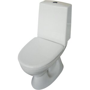 WC-istuin S-lukko piiloviemäri 3/6L huuhtelu liimattava