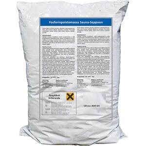 SAUNASEPON VAIHTOMASSA FOSFORINPOISTOMASSA 18 KG