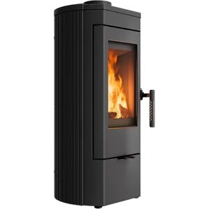 Valurautainen liesikamiina K12 musta 6kW