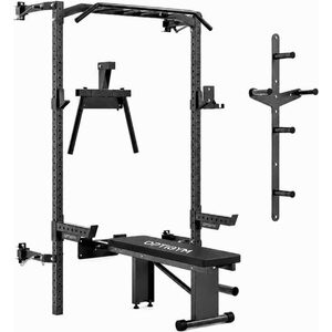 OptiGym seinään kiinnitettävä half rack -kotikuntosalijärjestelmä