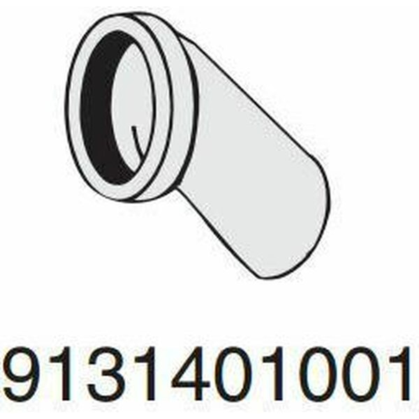 IDO WC-yhdyskappale IDO Q-lukko 110mm 45°