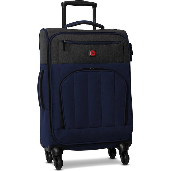 Swissbrand Logan matkalaukku L, pehmeä, tummansininen/grafiitti 103L
