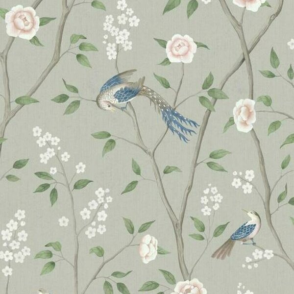 Boråstapeter PARADISE BIRDS - Linnut tapetti Turquoise
