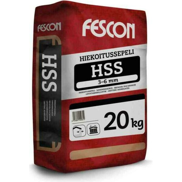 Hiekoitussepeli 20kg Fescon HSS raekoko 3-6mm