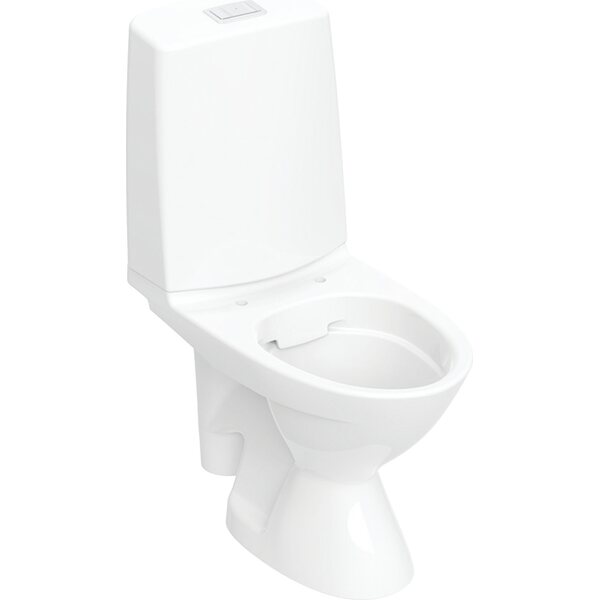 IDO WC-istuin Glow 63 Rimfree 2-H iso jalkainen ilman kiinnitysreikiä, avoin S-lukko