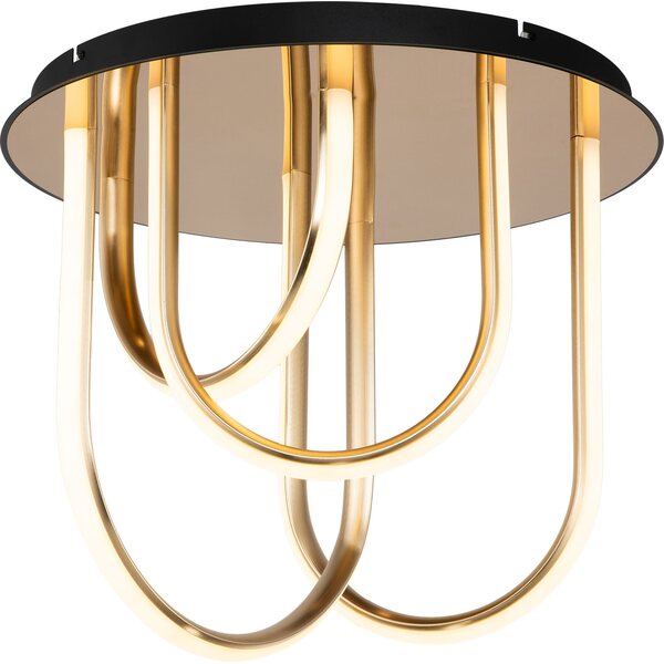 Valaisin Grönlund Golden Arch LED kattoplafondi Ø 55 cm, kullanvärinen, TRIAC-himmennettävä