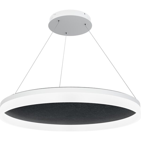 Valaisin Grönlund Kattovalaisin Acoustic Circulo Ø80cm LED 48W 3000K Musta