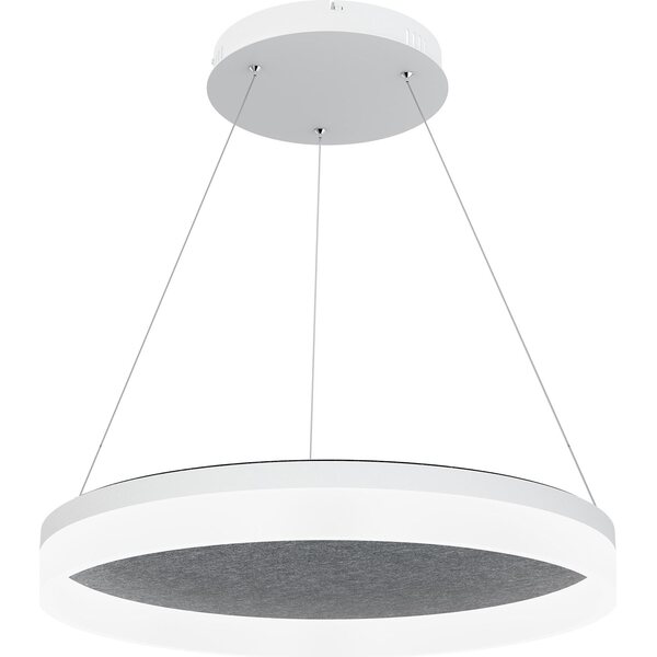 Valaisin Grönlund Kattovalaisin Acoustic Circulo Ø60cm LED 36W 3000K Tummanharmaa