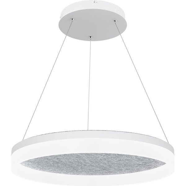 Valaisin Grönlund Kattovalaisin Acoustic Circulo Ø60cm LED 36W 4000K Vaaleanharmaa