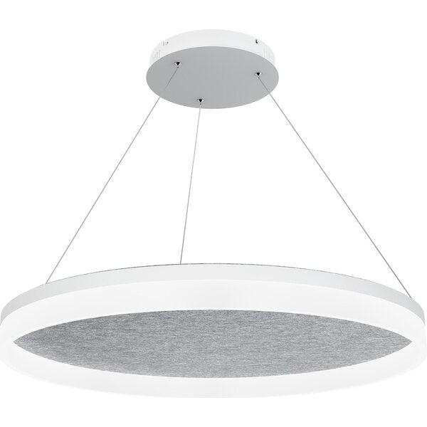 Valaisin Grönlund Kattovalaisin Acoustic Circulo Ø80cm LED 48W 4000K Vaaleanharmaa