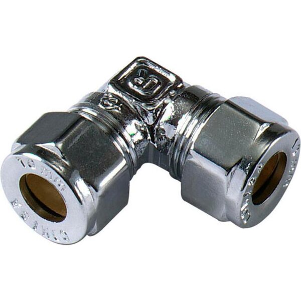 Puserruskulmaliitin kromattu 10mm